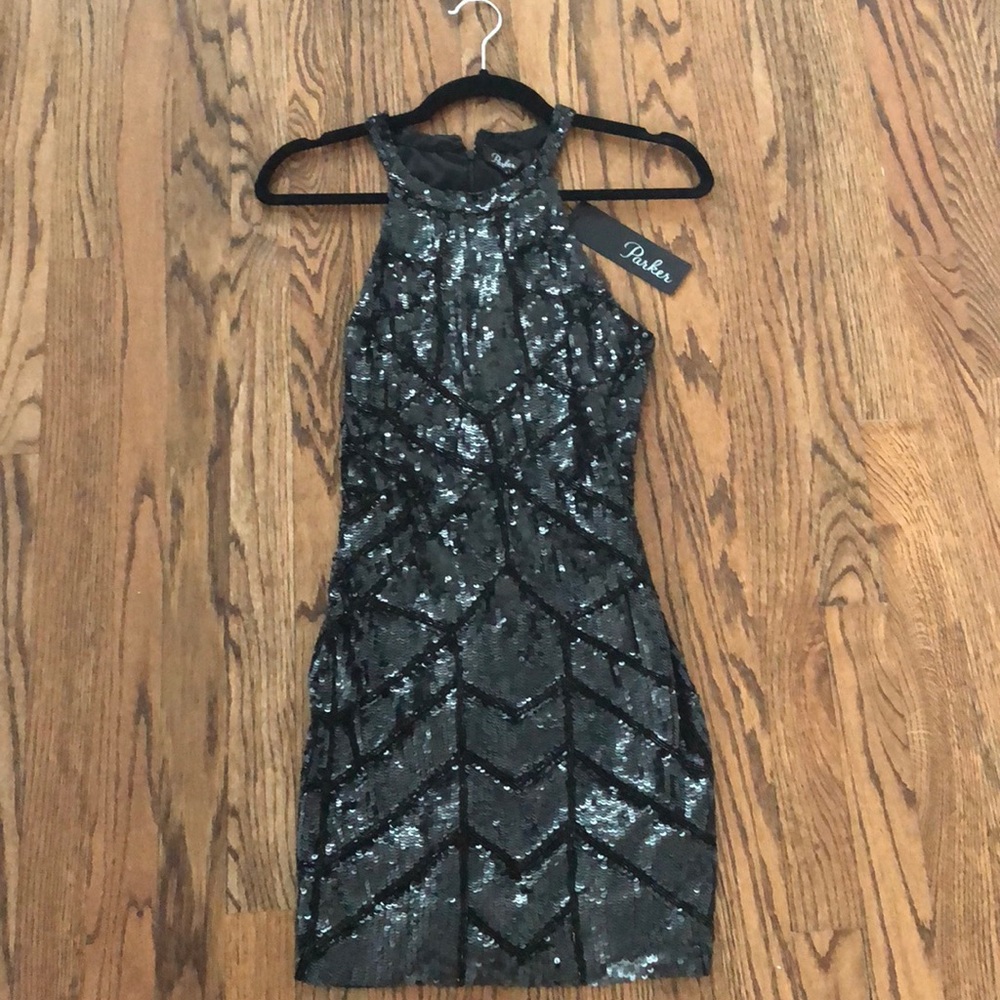 NWT Awesome Parker black sequin dress!